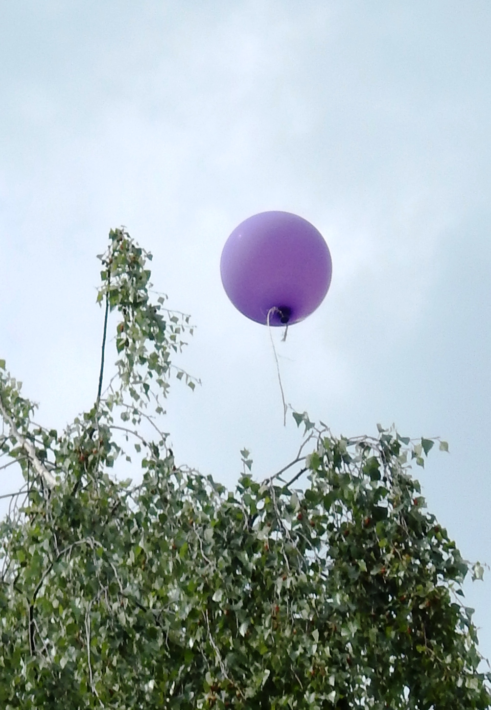Luftballon Richtung Himmel